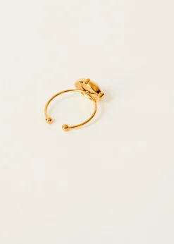 New MARIE SIXTINE BAGUE MEDAILLON GOLD