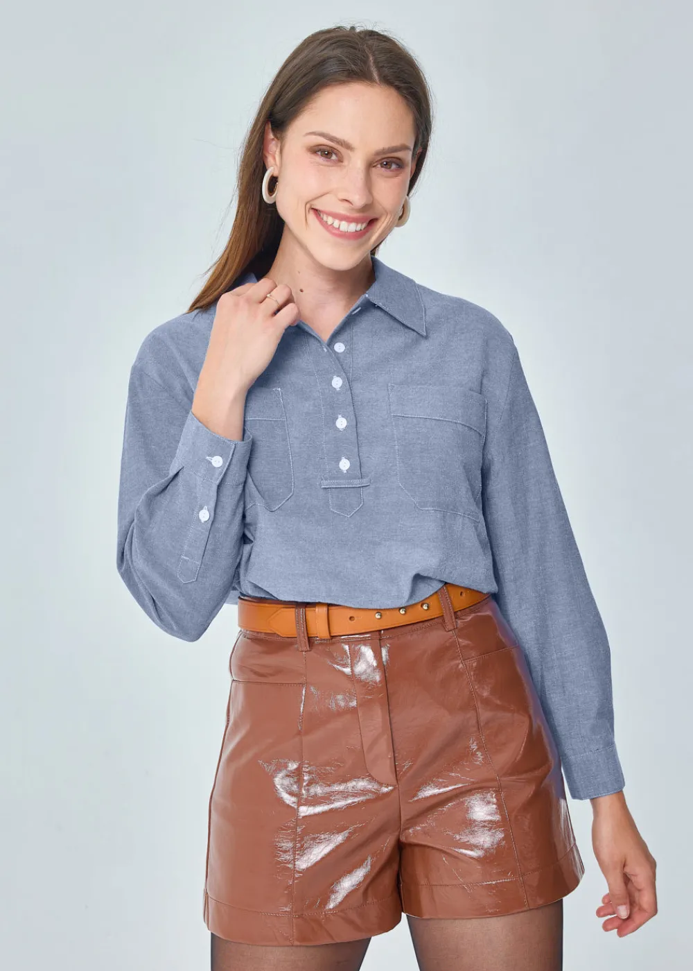 Best MARIE SIXTINE BLOUSE COTON NASSIMA BLUE