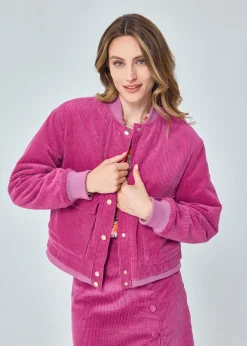 Sale MARIE SIXTINE BOMBERS VELOURS COTELE RICHA TULIPE