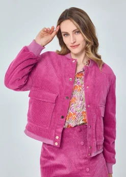 Sale MARIE SIXTINE BOMBERS VELOURS COTELE RICHA TULIPE