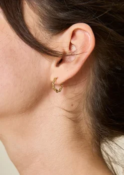 Cheap MARIE SIXTINE BOUCLES D'OREILLES PETITES CRÉOLES MAILLONS DORÉES