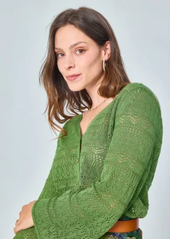 Best MARIE SIXTINE CARDIGAN AJOURE JANETO NENUPHAR