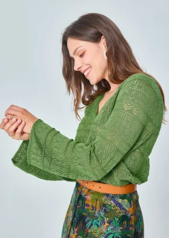 Best MARIE SIXTINE CARDIGAN AJOURE JANETO NENUPHAR