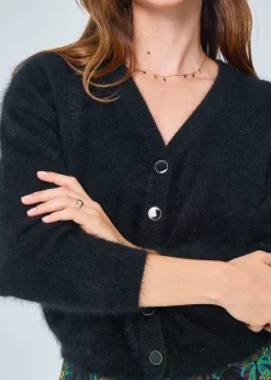Clearance MARIE SIXTINE CARDIGAN GUSTAVIA CHARBON