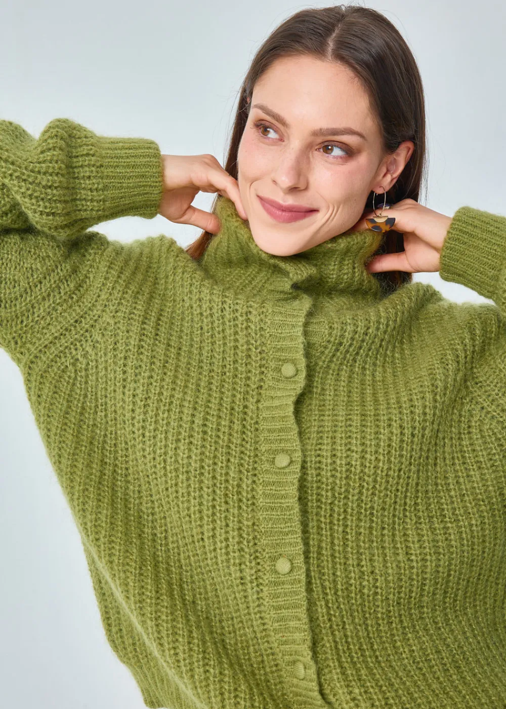 Discount MARIE SIXTINE CARDIGAN MOHAIR FELICIEN FOUGERE