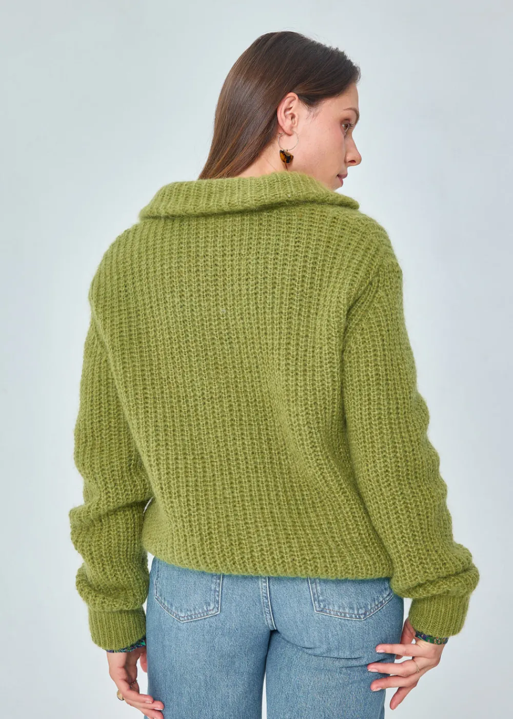 Discount MARIE SIXTINE CARDIGAN MOHAIR FELICIEN FOUGERE