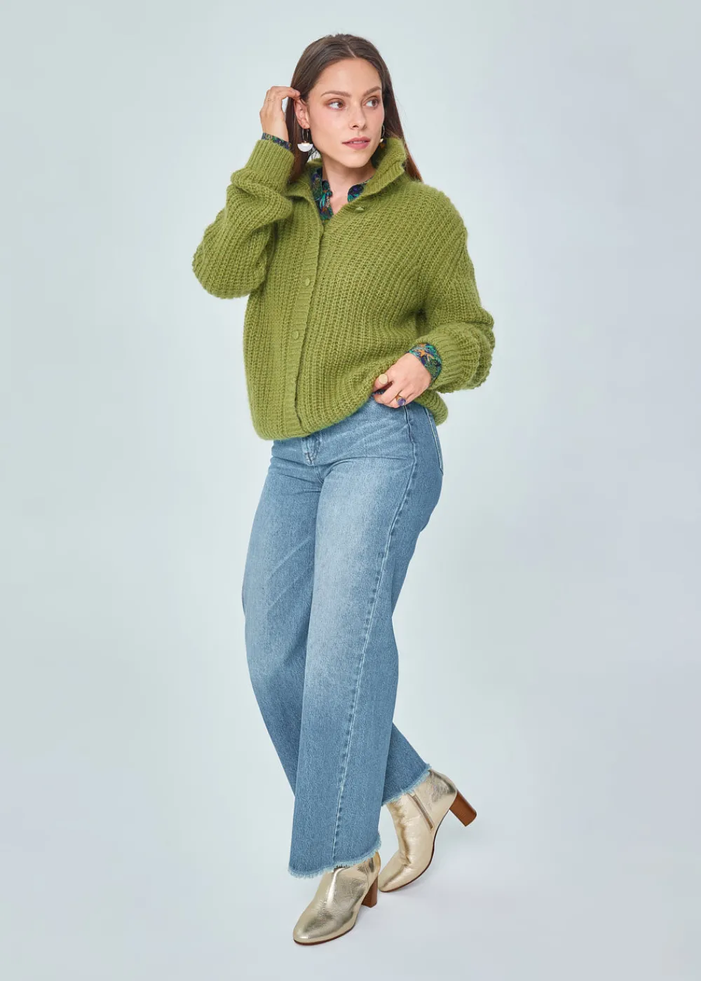 Discount MARIE SIXTINE CARDIGAN MOHAIR FELICIEN FOUGERE