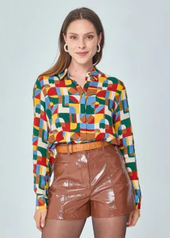 Store MARIE SIXTINE CHEMISE FLUIDE ASATI PATCHWORK