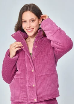 Clearance MARIE SIXTINE DOUDOUNE VELOURS COTELE JANIS TULIPE