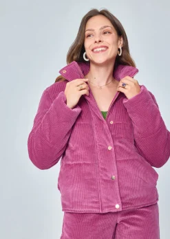 Clearance MARIE SIXTINE DOUDOUNE VELOURS COTELE JANIS TULIPE