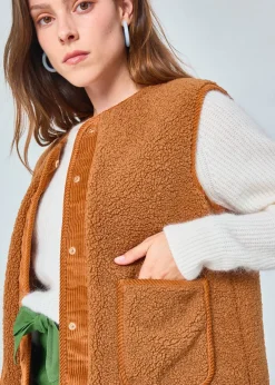 Best Sale MARIE SIXTINE GILET GEOFFROY PECAN