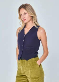 Outlet MARIE SIXTINE GILET WALLEN SAILOR