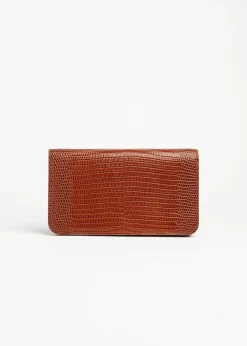 Store MARIE SIXTINE PORTEFEUILLE ORAN LEZARD_CARAMEL