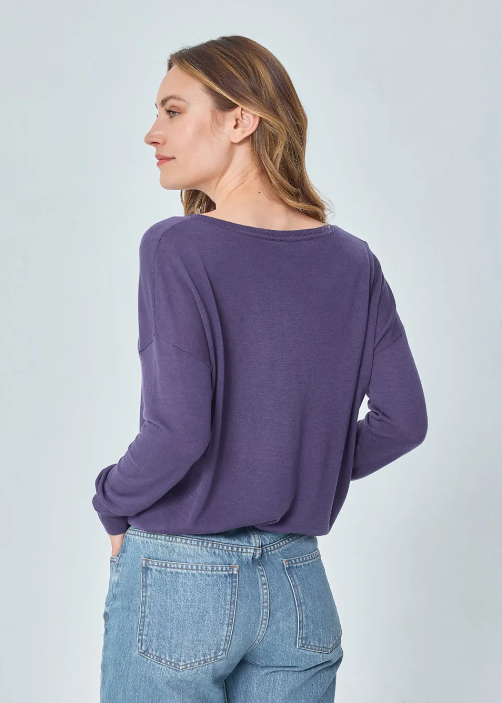 New MARIE SIXTINE PULL BLEUET NUIT