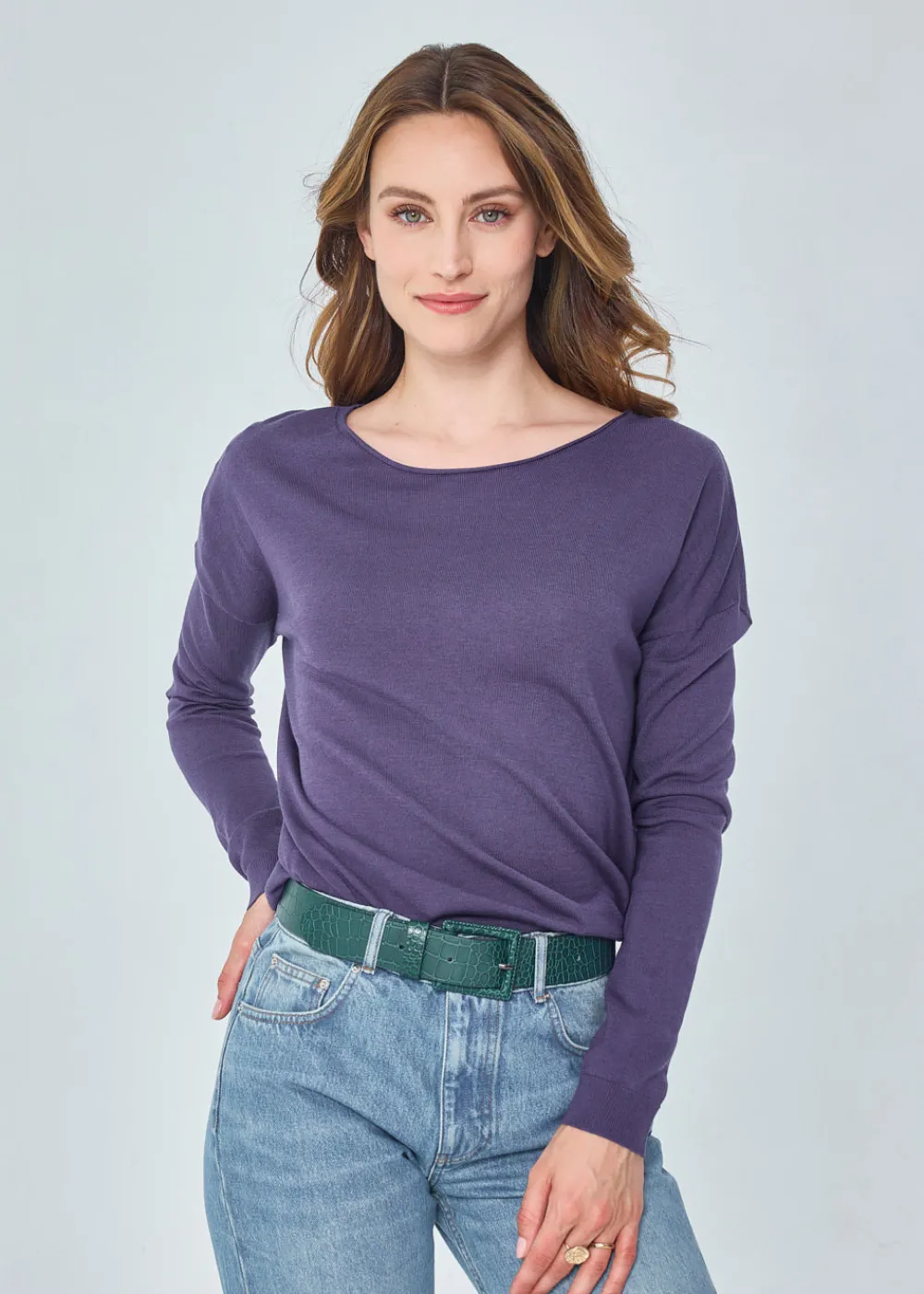 New MARIE SIXTINE PULL BLEUET NUIT