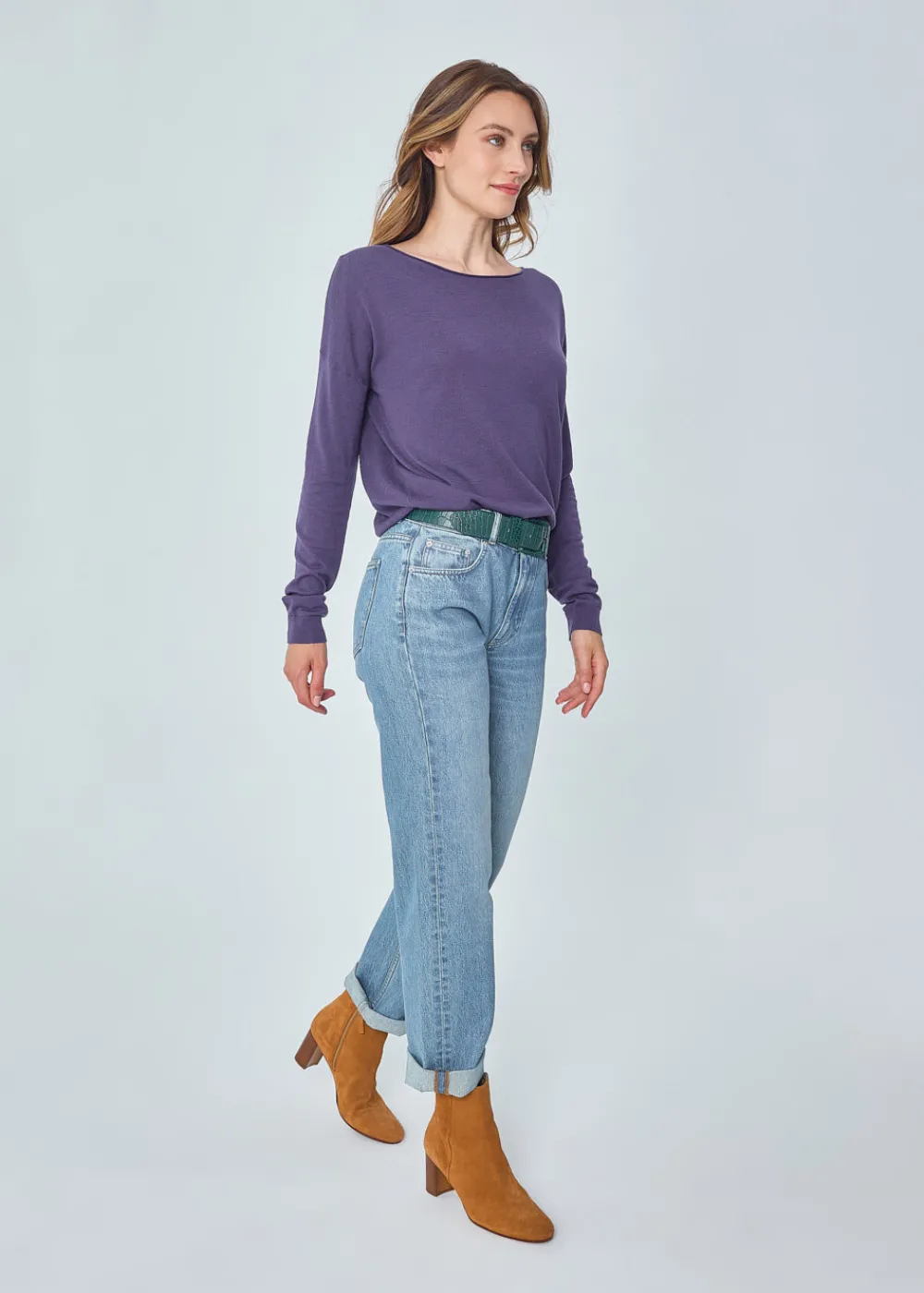 New MARIE SIXTINE PULL BLEUET NUIT