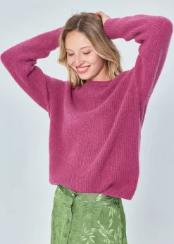 New MARIE SIXTINE PULL EXTRA DOUX MOHAIR ELORA TULIPE