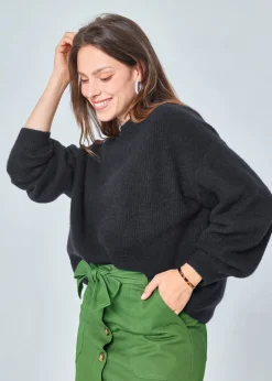 Cheap MARIE SIXTINE PULL EXTRA DOUX MOHAIR PUMPKIN CHARBON