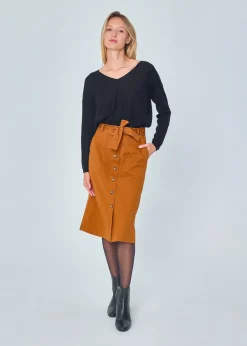 Shop MARIE SIXTINE PULL INES CHARBON