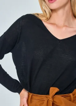 Shop MARIE SIXTINE PULL INES CHARBON