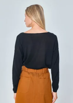 Shop MARIE SIXTINE PULL INES CHARBON