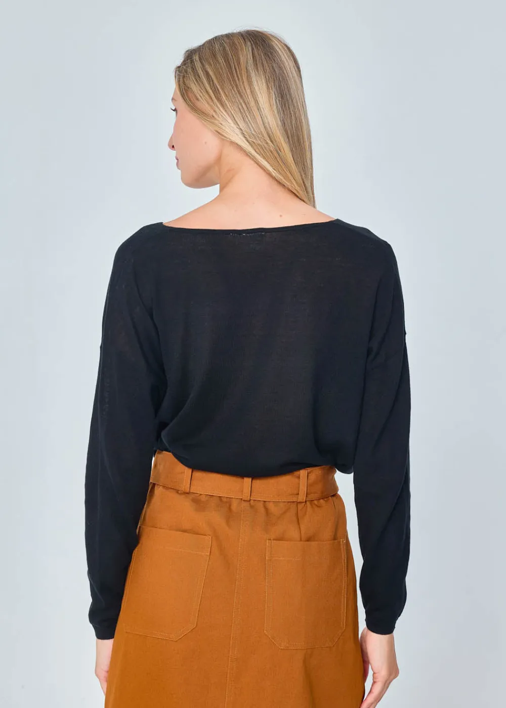 Shop MARIE SIXTINE PULL INES CHARBON
