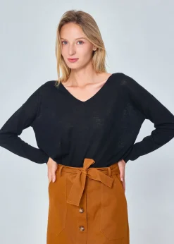 Shop MARIE SIXTINE PULL INES CHARBON