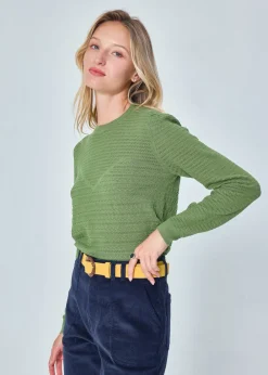 Cheap MARIE SIXTINE PULL MERINOS AJOURE DANAE NENUPHAR