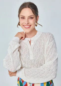 Hot MARIE SIXTINE PULL MERINOS AJOURE RANDY JASMINE