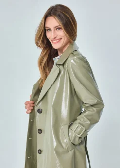 Store MARIE SIXTINE TRENCH VINYLE REMIETTE MINERAL