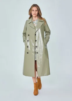 Store MARIE SIXTINE TRENCH VINYLE REMIETTE MINERAL