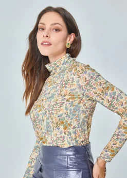 New MARIE SIXTINE T-SHIRT IMPRIME MANCHES LONGUES FERNANDA BOSQUET