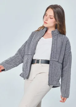 Clearance MARIE SIXTINE VESTE DEMETER DENIMGREY
